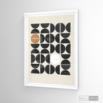 Cargar imagen en el visor de la galería, Cuadro Minimalista Geométrico Café