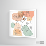 Cargar imagen en el visor de la galería, Cuadro Face Line Mujeres