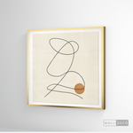 Cargar imagen en el visor de la galería, Cuadro Minimalista Knot Café