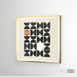 Cargar imagen en el visor de la galería, Cuadro Minimalista Geométrico Café