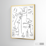 Cargar imagen en el visor de la galería, Cuadro Minimalista Faces Lines