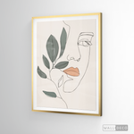 Cargar imagen en el visor de la galería, Cuadro Face Line Botánico