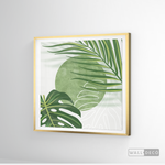 Cargar imagen en el visor de la galería, Cuadro Botánico Monstera Palma