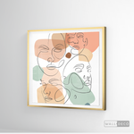 Cargar imagen en el visor de la galería, Cuadro Face Line Mujeres