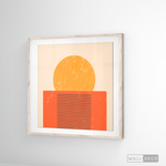 Cargar imagen en el visor de la galería, Cuadro Abstracto Minimal Sunset Orange