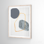 Cargar imagen en el visor de la galería, Cuadro Abstracto Nórdico Azul Dos