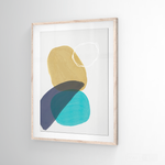 Cargar imagen en el visor de la galería, Cuadro Abstracto Nórdico Azul Uno