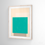 Cargar imagen en el visor de la galería, Cuadro Abstracto Minimal Sunset Menta