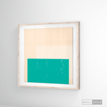 Cargar imagen en el visor de la galería, Cuadro Abstracto Minimal Sunset Menta