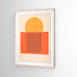 Cargar imagen en el visor de la galería, Cuadro Abstracto Minimal Sunset Orange
