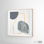 Cargar imagen en el visor de la galería, Cuadro Abstracto Nórdico Azul Dos