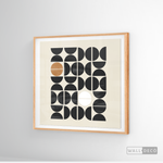 Cargar imagen en el visor de la galería, Cuadro Minimalista Geométrico Café