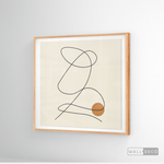 Cargar imagen en el visor de la galería, Cuadro Minimalista Knot Café