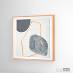 Cargar imagen en el visor de la galería, Cuadro Abstracto Nórdico Azul Dos