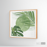 Cargar imagen en el visor de la galería, Cuadro Botánico Monstera Palma