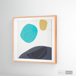 Cargar imagen en el visor de la galería, Cuadro Abstracto Nórdico Azul Tres