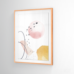 Cargar imagen en el visor de la galería, Cuadro Abstracto Nórdico Pastel Dos