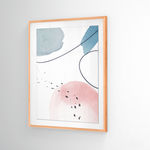 Cargar imagen en el visor de la galería, Cuadro Abstracto Nórdico Pastel tres