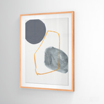 Cargar imagen en el visor de la galería, Cuadro Abstracto Nórdico Azul Dos