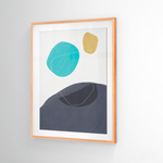 Cargar imagen en el visor de la galería, Cuadro Abstracto Nórdico Azul Tres