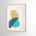 Cargar imagen en el visor de la galería, Cuadro Abstracto Nórdico Azul Uno