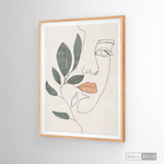Cargar imagen en el visor de la galería, Cuadro Face Line Botánico