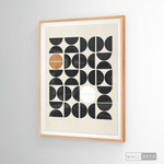 Cargar imagen en el visor de la galería, Cuadro Minimalista Geométrico Café