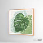 Cargar imagen en el visor de la galería, Cuadro Botánico Monstera Tropical