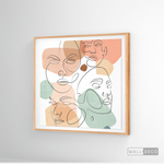 Cargar imagen en el visor de la galería, Cuadro Face Line Mujeres