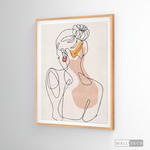 Cargar imagen en el visor de la galería, Cuadro Mujer Line Art