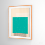 Cargar imagen en el visor de la galería, Cuadro Abstracto Minimal Sunset Menta