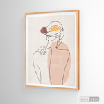 Cargar imagen en el visor de la galería, Cuadro Mujer Line Art Dos
