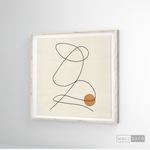 Cargar imagen en el visor de la galería, Cuadro Minimalista Knot Café