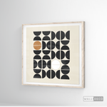 Cargar imagen en el visor de la galería, Cuadro Minimalista Geométrico Café