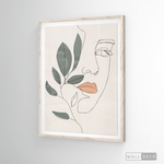 Cargar imagen en el visor de la galería, Cuadro Face Line Botánico