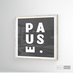 Cargar imagen en el visor de la galería, Cuadro Minimalista Pause