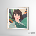 Cargar imagen en el visor de la galería, Cuadro Mujer Martina