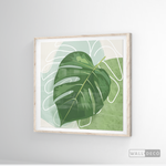 Cargar imagen en el visor de la galería, Cuadro Botánico Monstera Tropical