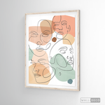 Cargar imagen en el visor de la galería, Cuadro Face Line Mujeres