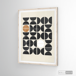 Cargar imagen en el visor de la galería, Cuadro Minimalista Geométrico Café