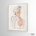 Cargar imagen en el visor de la galería, Cuadro Mujer Line Art