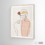 Cargar imagen en el visor de la galería, Cuadro Mujer Line Art Dos