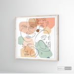 Cargar imagen en el visor de la galería, Cuadro Face Line Mujeres