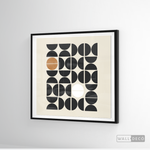 Cargar imagen en el visor de la galería, Cuadro Minimalista Geométrico Café