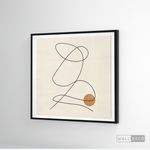 Cargar imagen en el visor de la galería, Cuadro Minimalista Knot Café