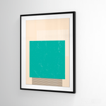 Cargar imagen en el visor de la galería, Cuadro Abstracto Minimal Sunset Menta