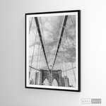 Cargar imagen en el visor de la galería, Cuadro New York Brooklyn Bridge Vertical