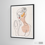 Cargar imagen en el visor de la galería, Cuadro Mujer Line Art