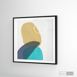 Cargar imagen en el visor de la galería, Cuadro Abstracto Nórdico Azul Uno