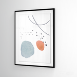 Cargar imagen en el visor de la galería, Cuadro Abstracto Nórdico Pastel Uno